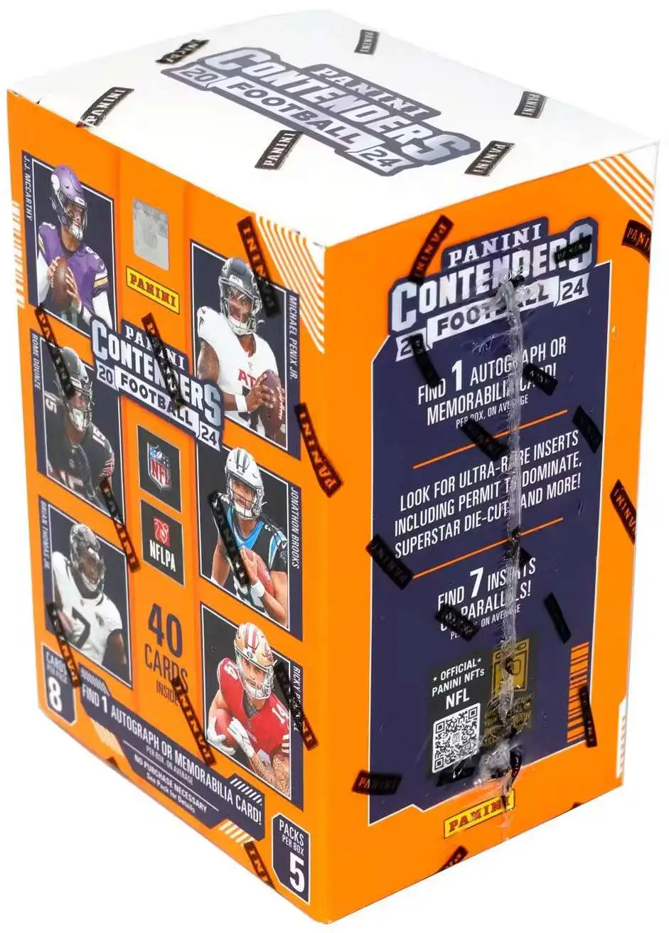 NFL Panini 2024 Contenders Football Trading Card BLASTER Box [5 Packs, 8 Cards Per Pack]