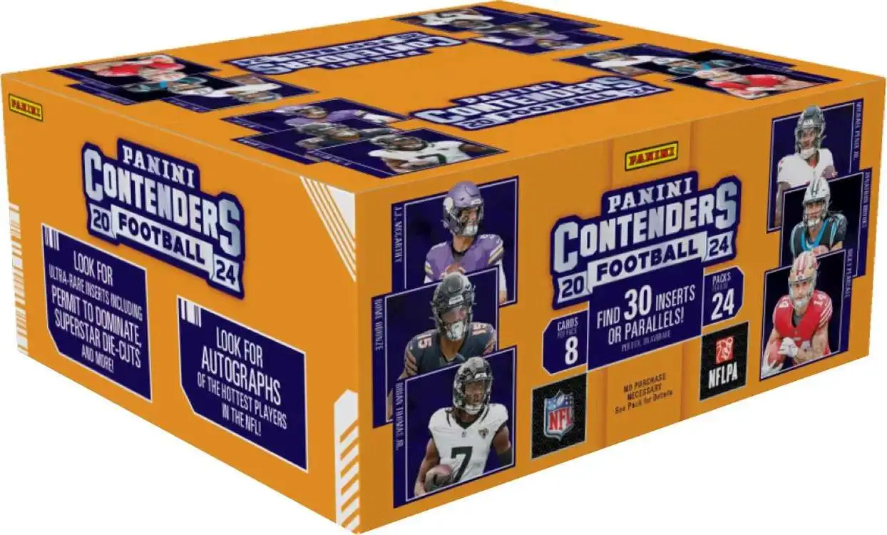 NFL Panini 2024 Contenders Football Trading Card RETAIL Box [24 Packs]
