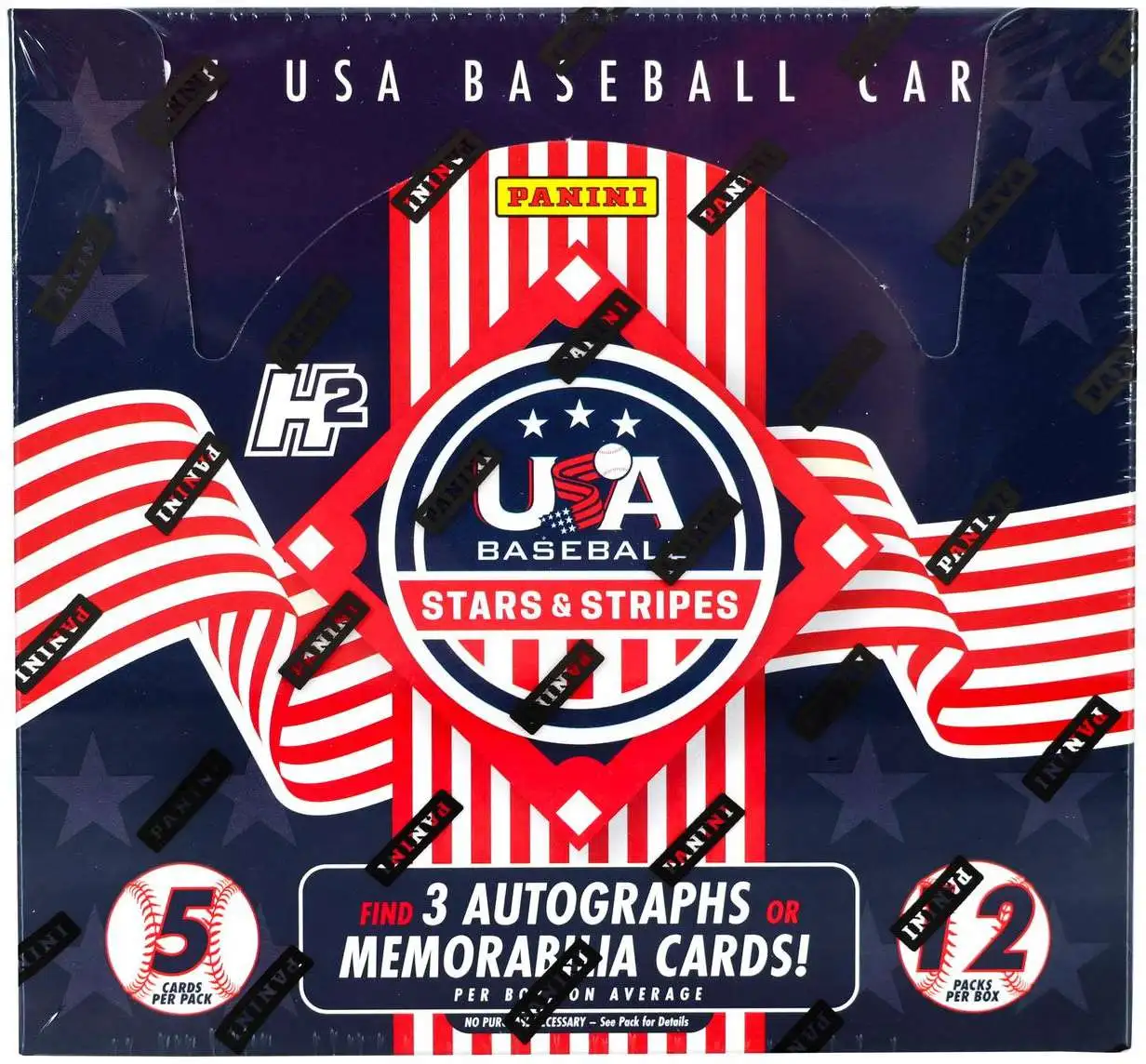 MLB Panini USA Baseball Stars & Stripes Trading Car H2 Box [12 Packs]