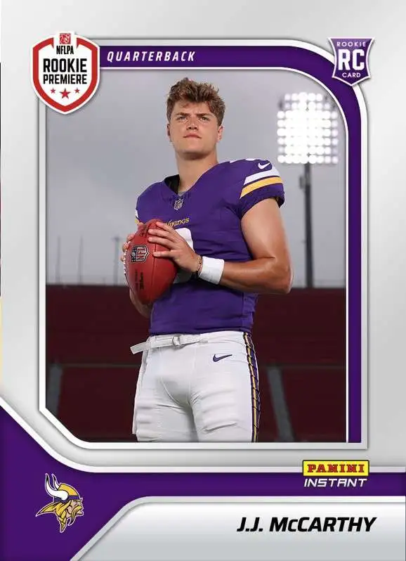 NFL Minnesota Vikings 2024 Instant RPS First Look Football J.J. McCarthy RPSFL-8 [Rookie]