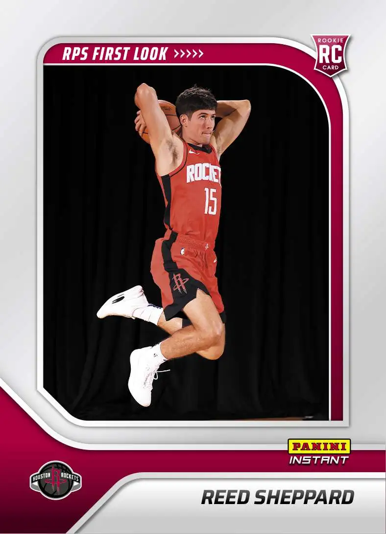 NBA 2024-25 Instant RPS First Look Basketball Reed Sheppard RPS-3 [Rookie]