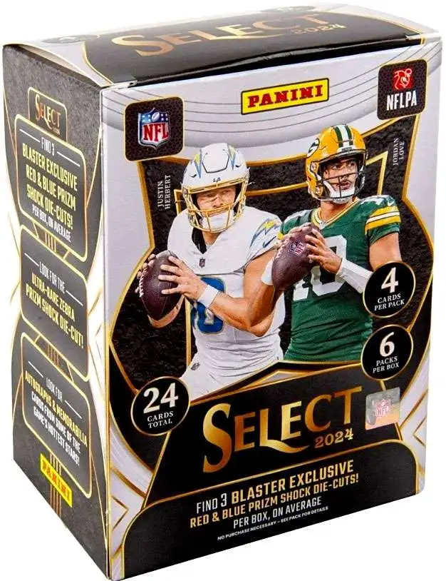 NFL Panini 2024 Select Football Trading Card BLASTER Box [6 Packs]