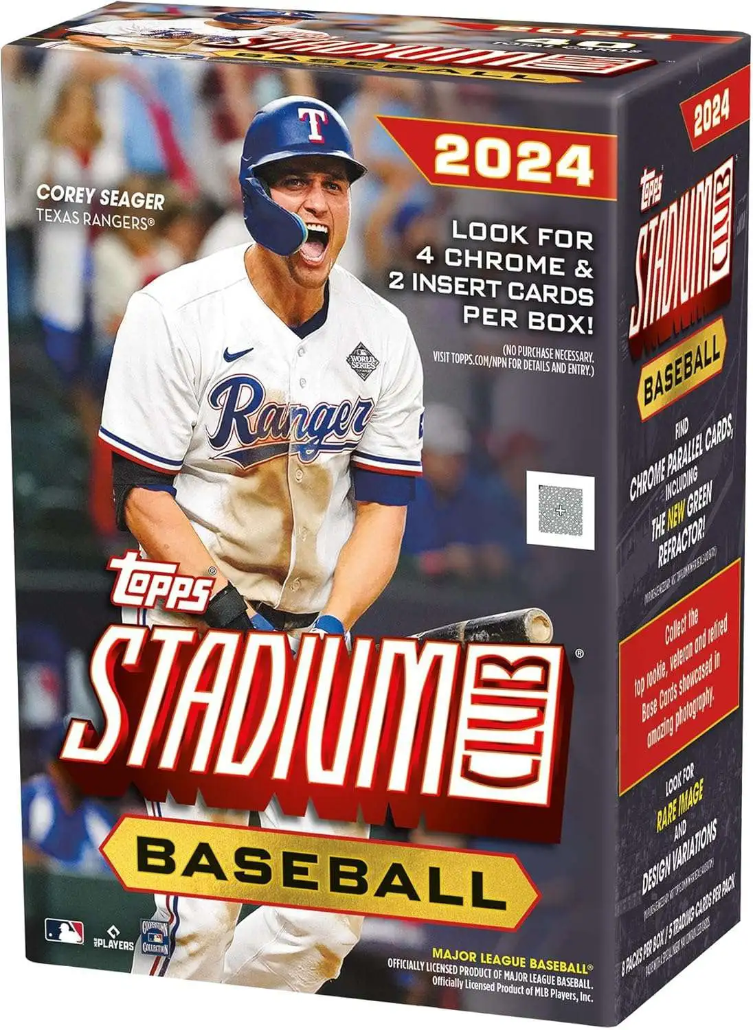 MLB Topps 2024 Stadium Club Baseball Trading Card BLASTER Box [7 Packs + 1 Extra]