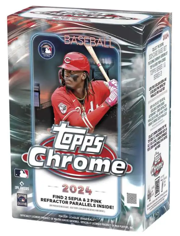 MLB Topps 2024 Chrome Baseball Trading Card BLASTER Box [7 Packs]