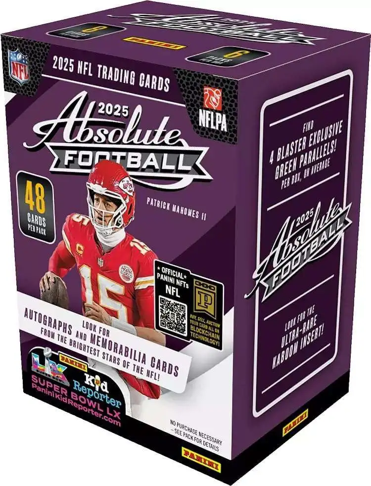 NFL Panini 2025 Absolute Football Trading Card BLASTER Box [6 Packs]