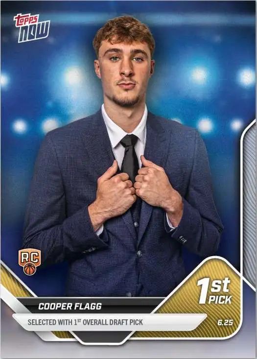 NBA Dallas Mavericks 2025 NOW Basketball Cooper Flagg D1 [Rookie Card, 1st Overall Draft Pick]