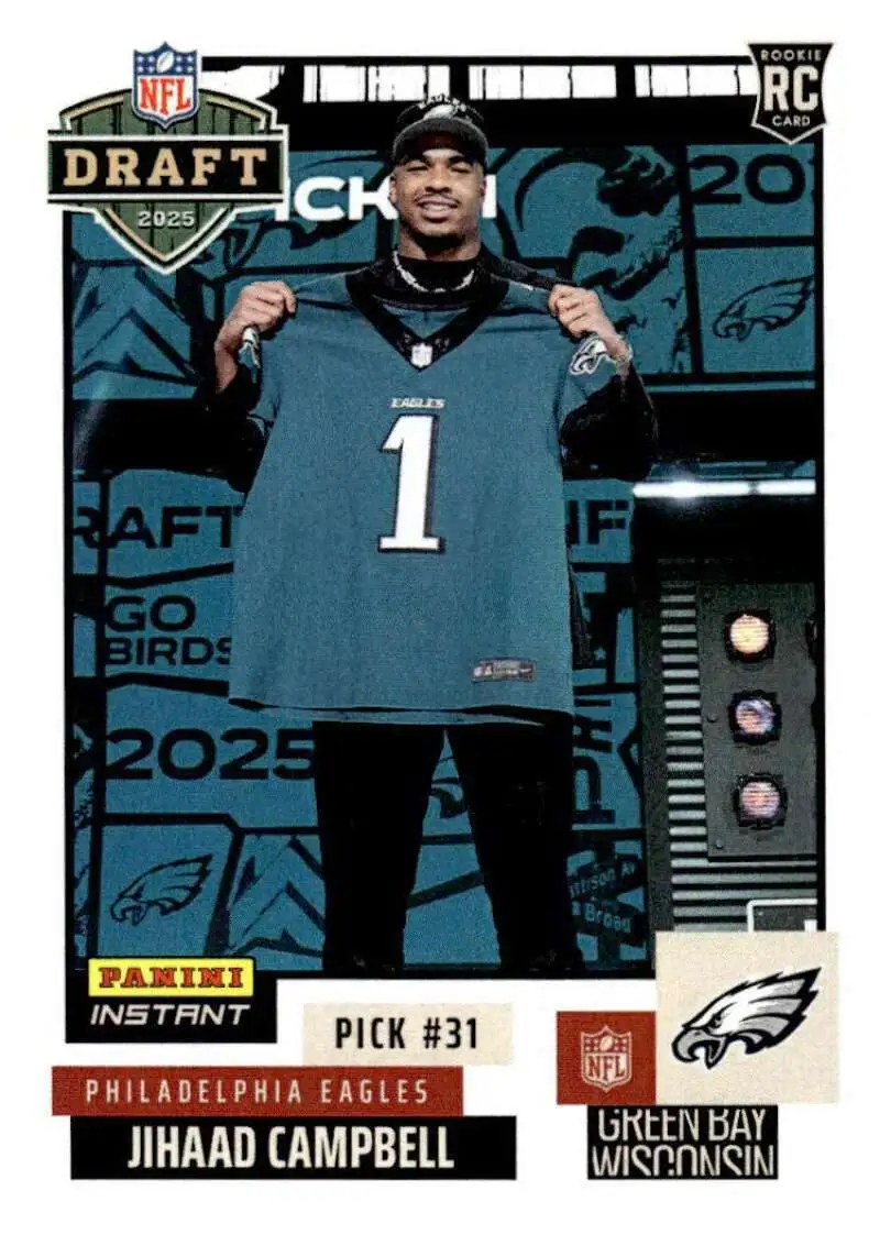 NFL Philadelphia Eagles 2025 Instant Draft Night Football Jihaad Campbell NFLDN-13 [Rookie]