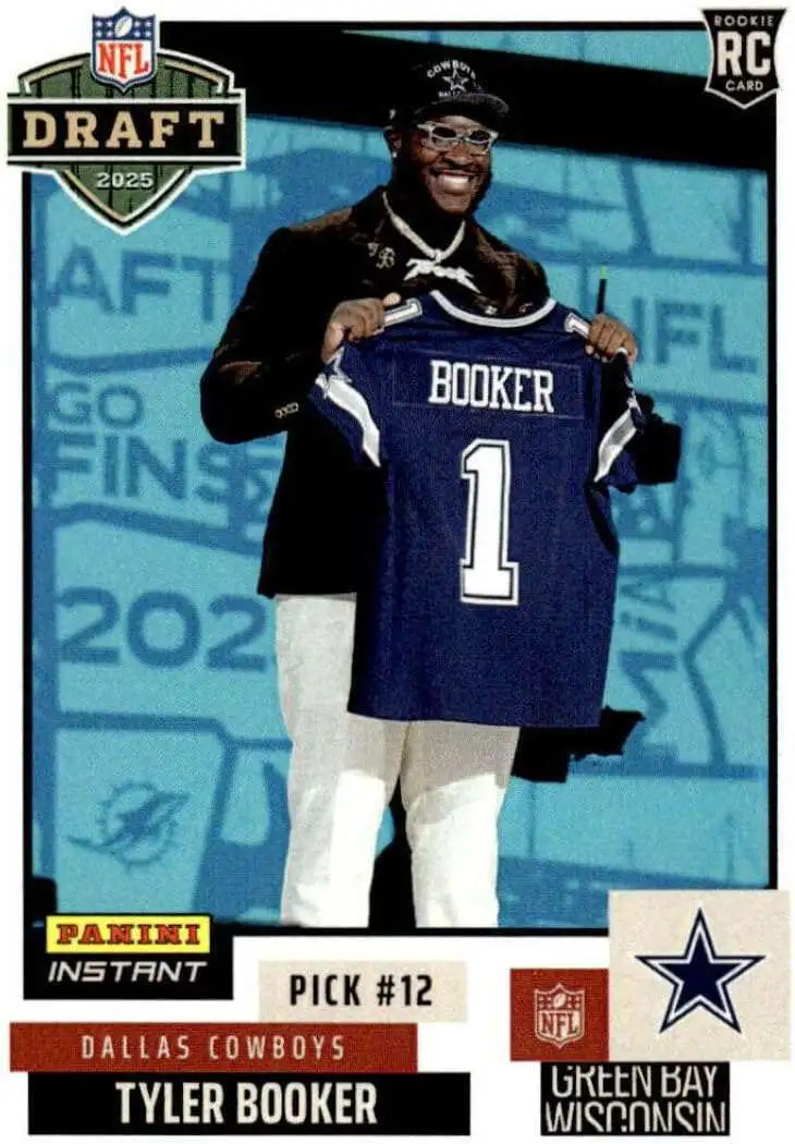 NFL Dallas Cowboys 2025 Instant Draft Night Football Tyler Booker NFLDN-18 [Rookie]