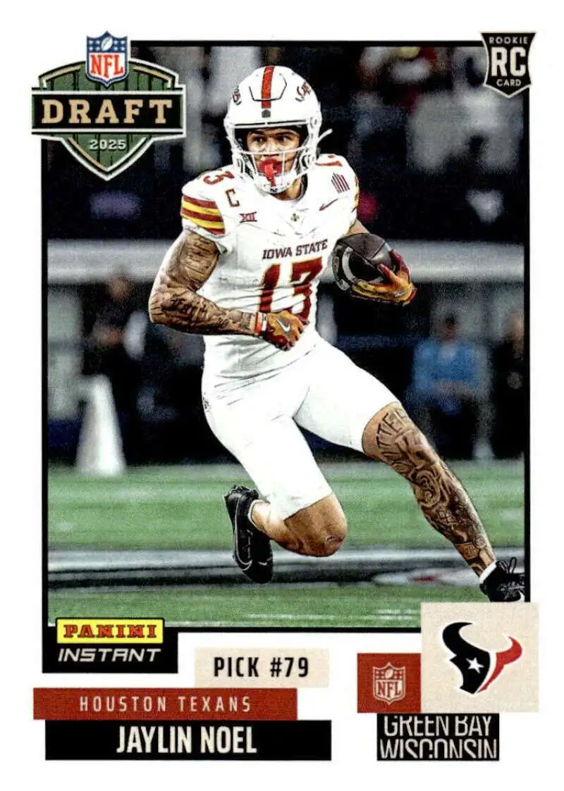 NFL 2025 Instant Draft Night Football Jaylin Noel NFLDN-29 [Rookie]