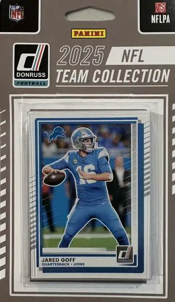NFL 2025 Donruss Football Detroit Lions Trading Card Team Set [12 Cards]