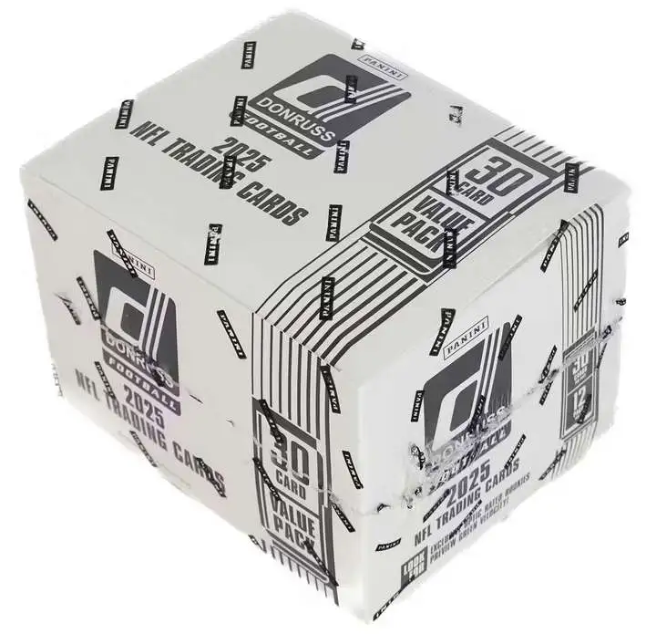 NFL Panini 2025 Donruss Football Trading Card VALUE Box [12 FAT Packs]
