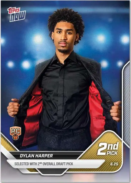 NBA San Antonio Spurs 2025 NOW Basketball Dylan Harper D2 [Rookie Card, 2nd Overall Draft Pick]