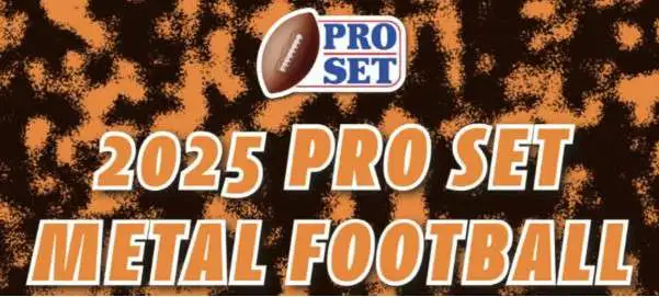 NFL Leaf 2025 Pro Set Metal Football Trading Card HOBBY Box [10 Cards, 6 Autographs] (Pre-Order ships April)
