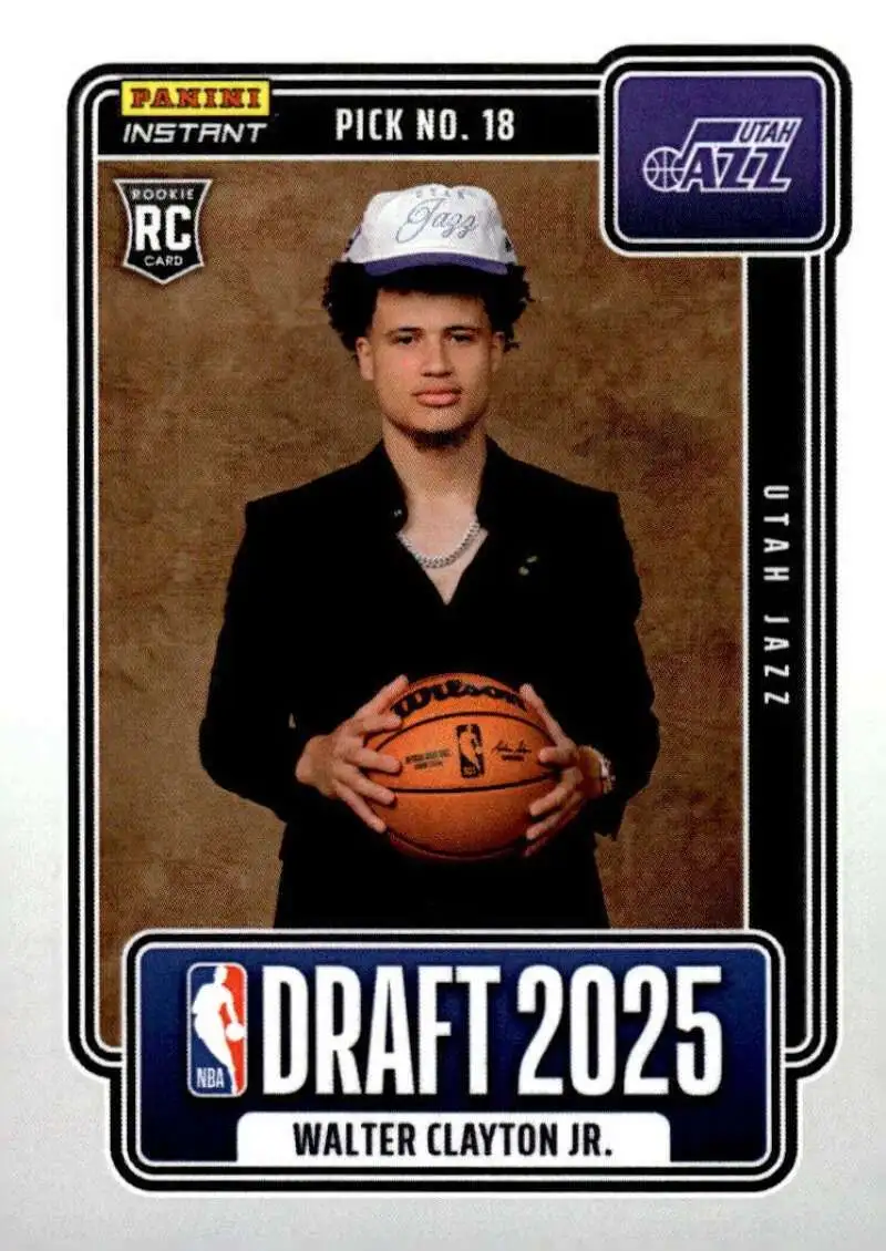 NBA Phoenix Suns 2025-26 Instant Draft Night Basketball Walter Clayton Jr. NBADN-18 [Rookie]