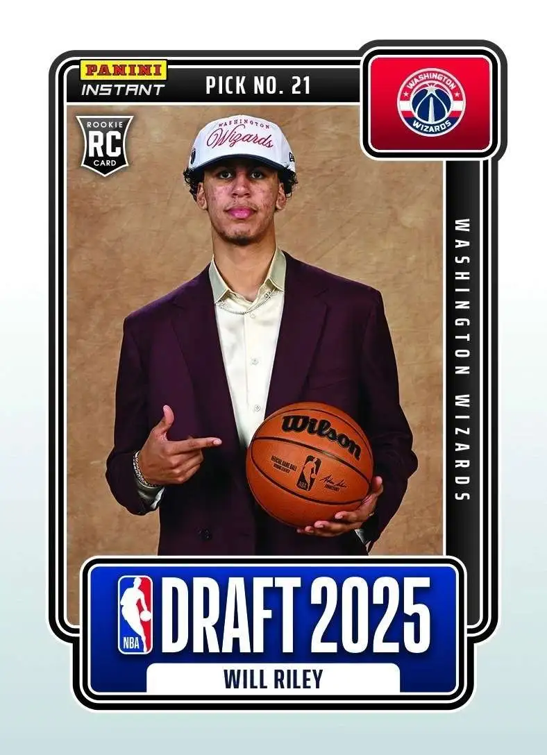 NBA Phoenix Suns 2025-26 Instant Draft Night Basketball Will Riley NBADN-21 [Rookie]