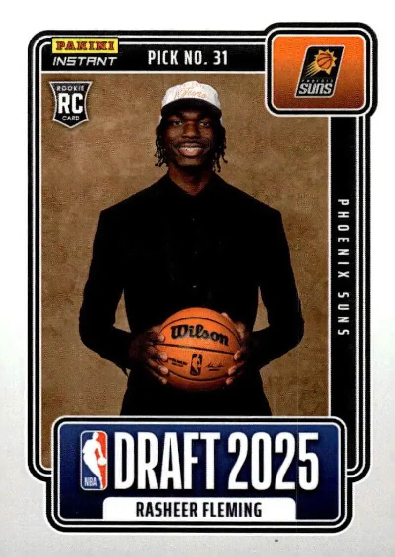 NBA Phoenix Suns 2025-26 Instant Draft Night Basketball Rasheer Fleming NBADN-27 [Rookie]