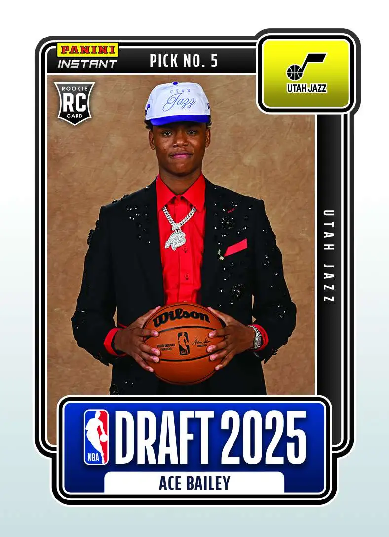 NBA Utah Jazz 2025-26 Instant Draft Night Basketball Ace Bailey NBADN-5 [Rookie]