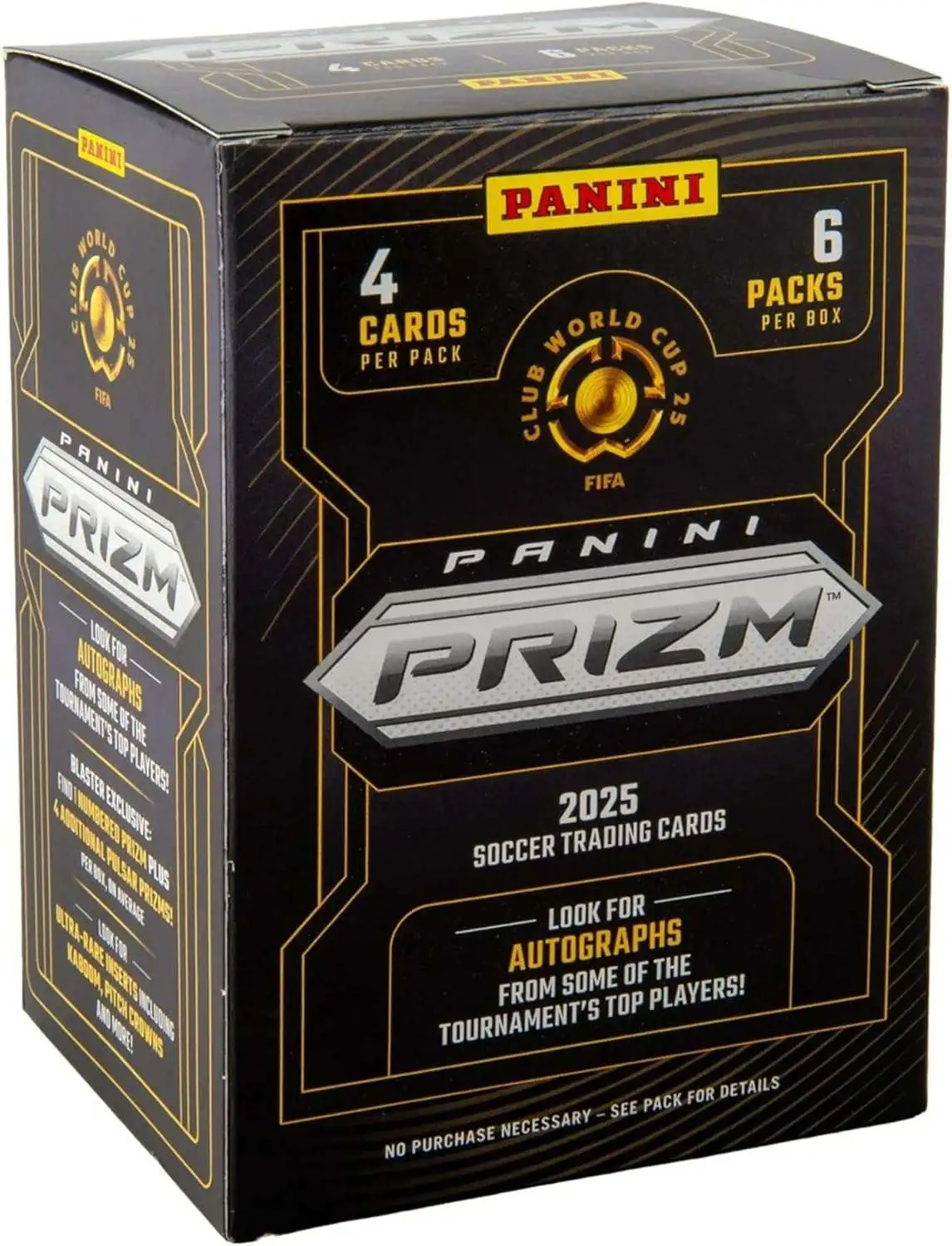 FIFA World Cup Panini 2025 Prizm Soccer Trading Card BLASTER Box [6 Packs]