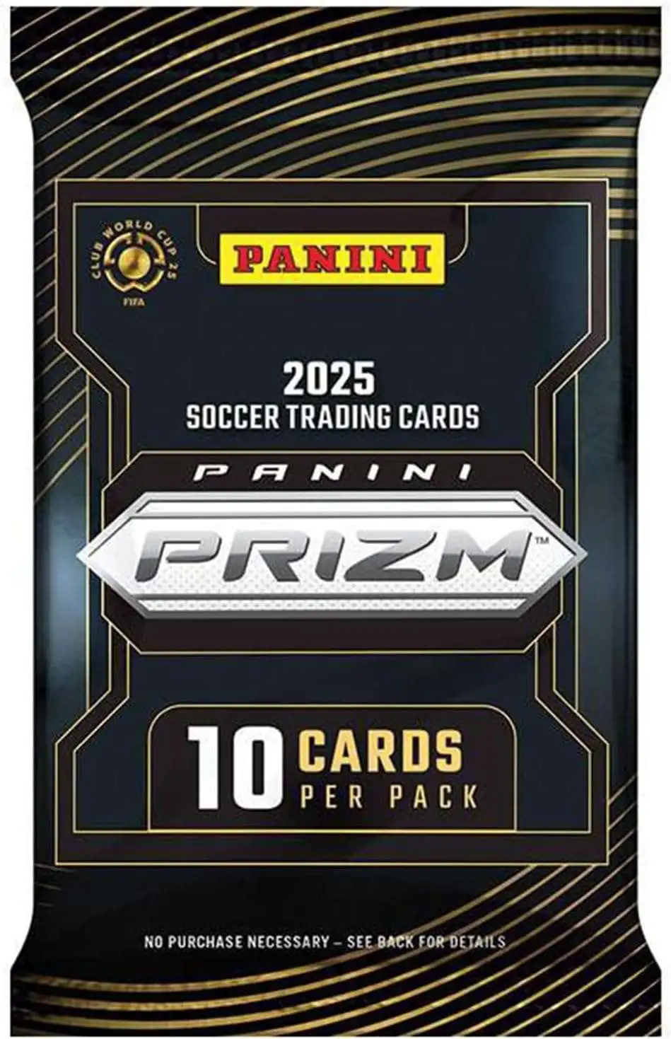 FIFA World Cup Panini 2025 Prizm Soccer Trading Card MEGA Pack [10 Cards]