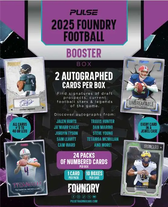 nfl booster box 2025 Pulse Foundry Football Booster Box
