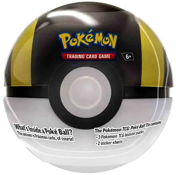 Pokemon 2025 Ultra Ball Pokeball Tin Set [3 Booster Packs & 2 Sticker Sheets]