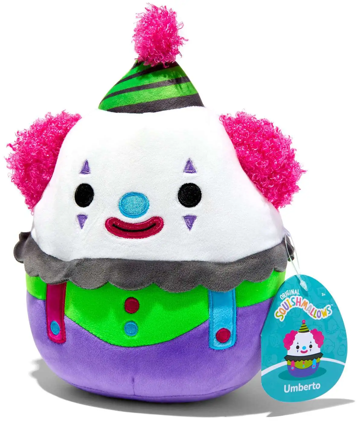 Squishmallows Umberto the Clown 8-Inch Plush [Blacklight]