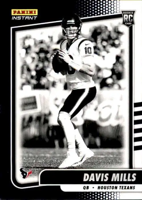 NFL 2021 Instant Football Black & White Rookies Davis Mills BW22 [1 of 2728]