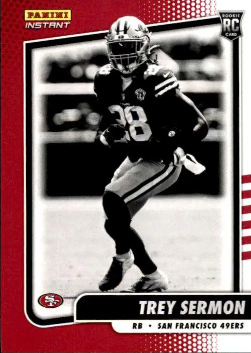 NFL 2021 Instant Football Black White Rookies Single Card Trey Sermon BW25  1 of 2728 - ToyWiz