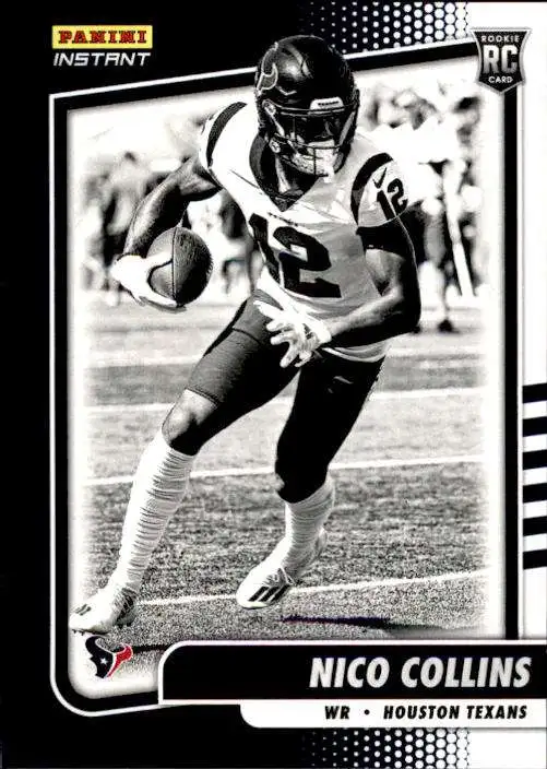 NFL 2021 Instant Football Black & White Rookies Nico Collins BW26 [1 of 2728]