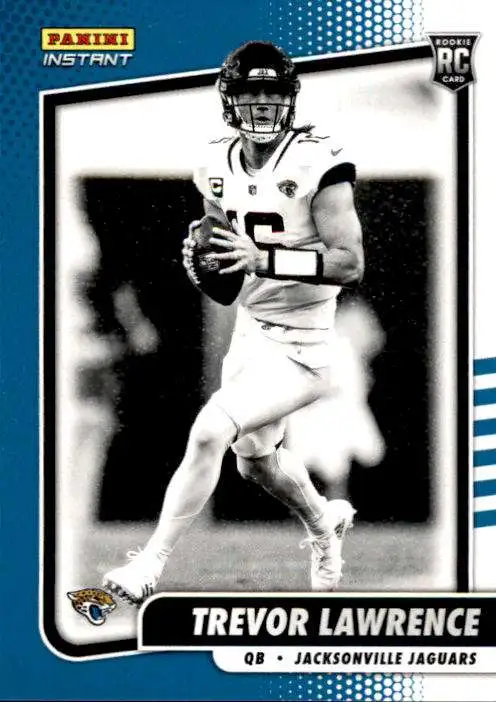 NFL 2021 Instant Football Black White Rookies Single Card Trevor Lawrence  BW1 1 of 2728 - ToyWiz