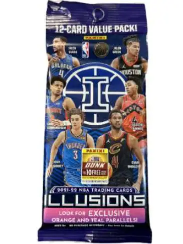 NBA Panini 2021-22 Illusions Basketball Trading Card VALUE Pack [12 Cards]