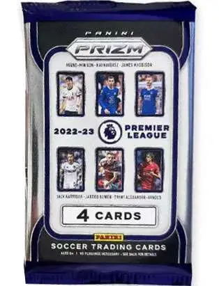 Panini Prizm 2022-23 Premier League Soccer Trading Card BLASTER Pack [4 Cards]