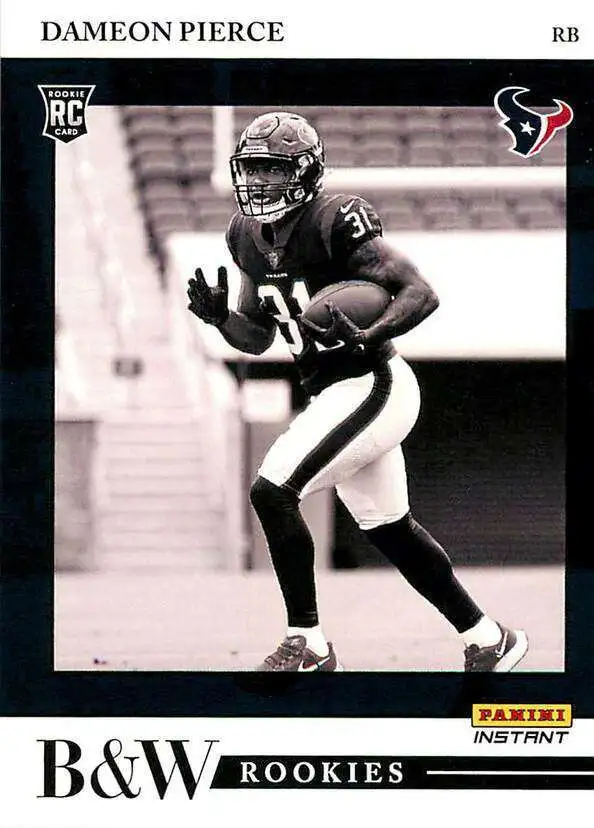 NFL 2022 Instant Black & White Rookies /649 Dameon Pierce BW32 [Rookie Card]