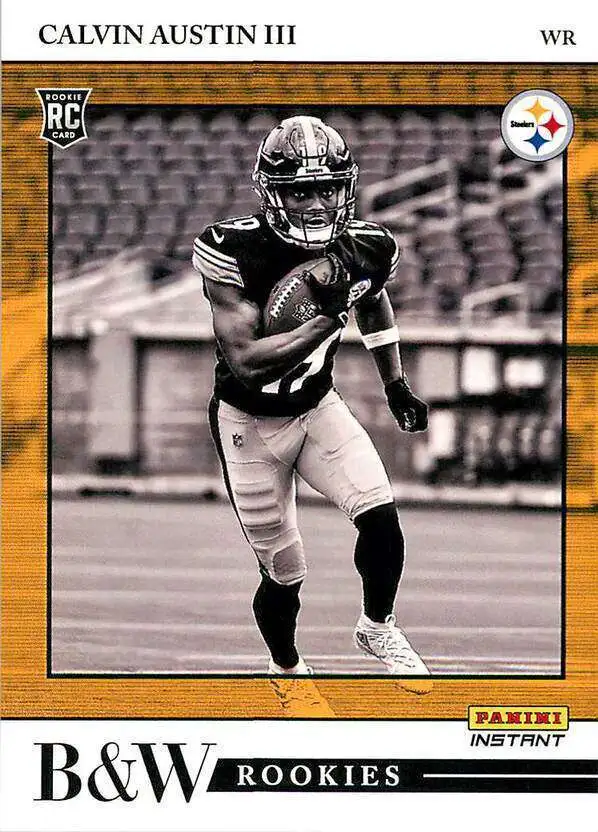 NFL 2022 Instant Black & White Rookies /649 Calvin Austin III BW40 [Rookie Card]