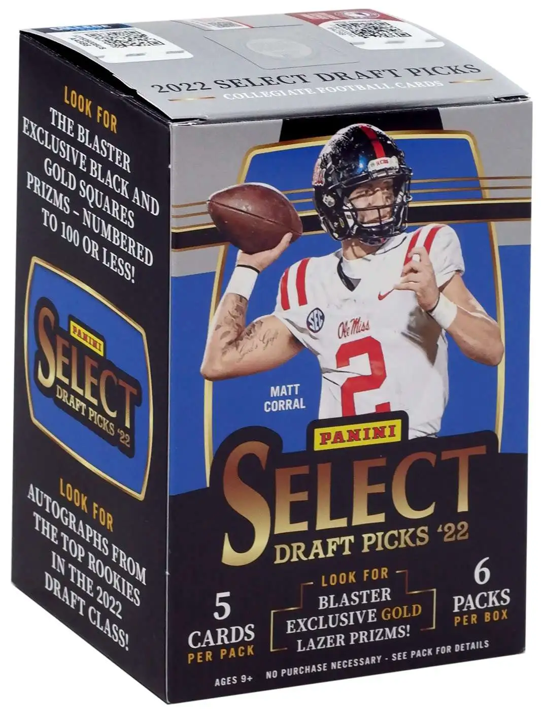 2022 Panini Select Draft Picks Football Checklist, Details, Boxes