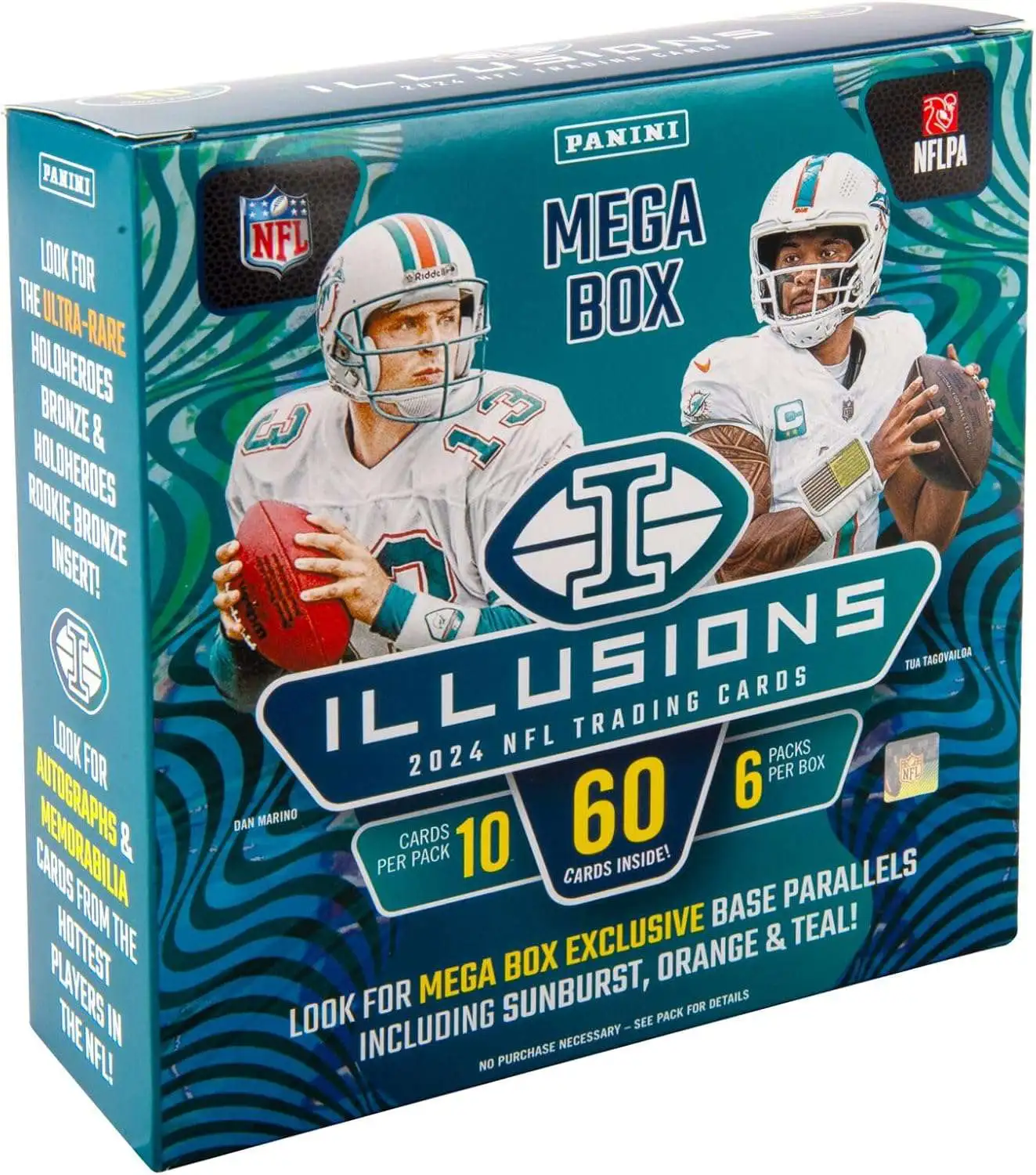 rare panini football cards 2024 Illusions Hobby Box dropping case Panini 2024 Absolute Football Mega