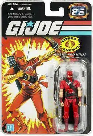 GI Joe 25th Anniversary Wave 3 Cobra Red Ninja Action Figure