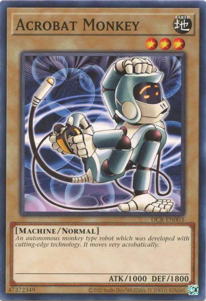 YuGiOh Trading Card Game Dark Crisis 25th Anniversary Common Acrobat Monkey DCR-EN003