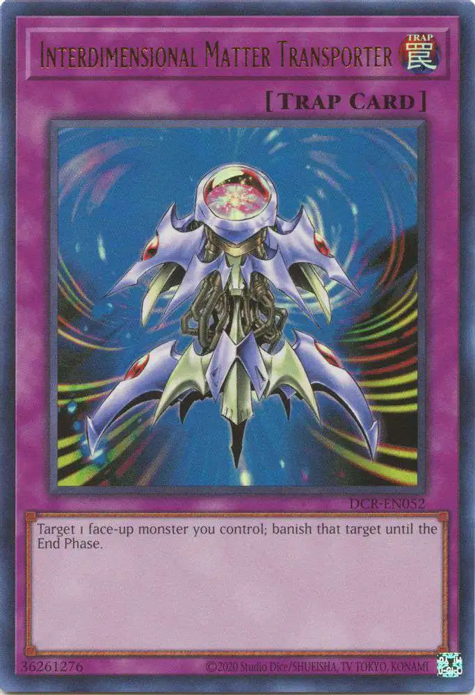 YuGiOh Trading Card Game Dark Crisis 25th Anniversary Ultra Rare Interdimensional Matter Transporter DCR-EN052