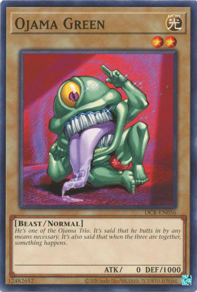 YuGiOh Trading Card Game Dark Crisis 25th Anniversary Common Ojama Green DCR-EN056