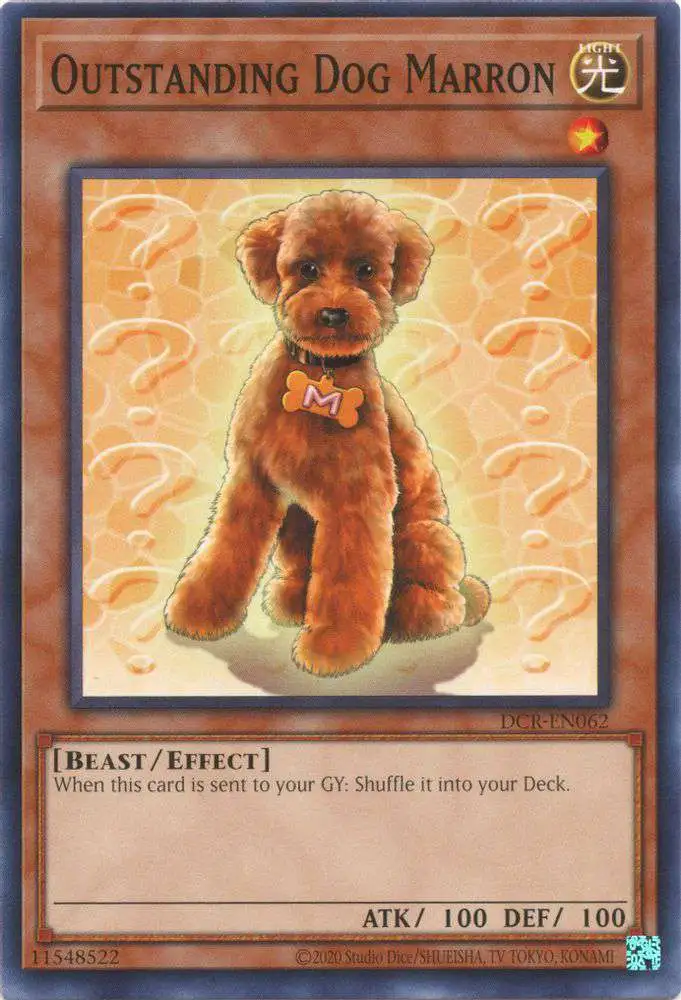 YuGiOh Trading Card Game Dark Crisis 25th Anniversary Single Card Common  Outstanding Dog Marron DCR-EN062 - ToyWiz