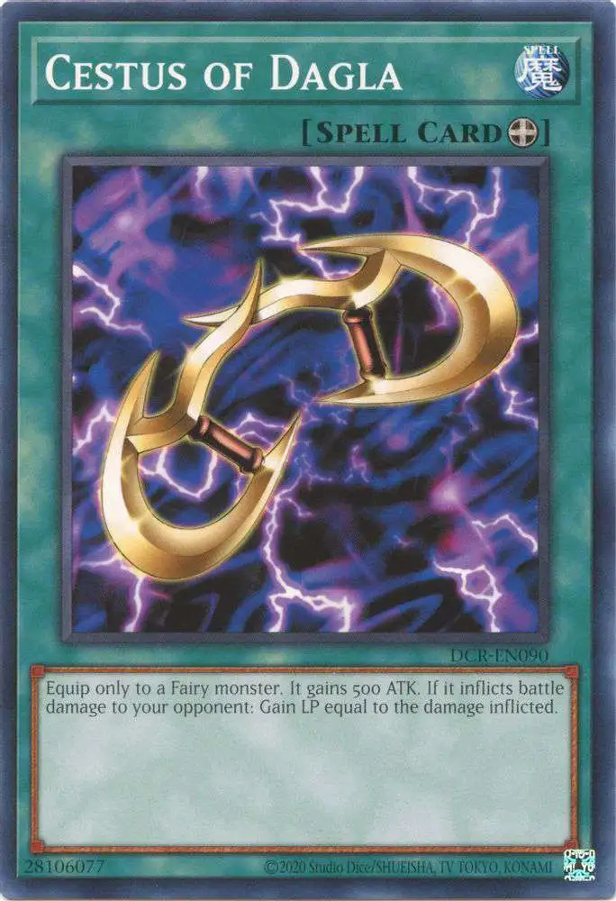 YuGiOh Trading Card Game Dark Crisis 25th Anniversary Common Cestus of Dagla DCR-EN090