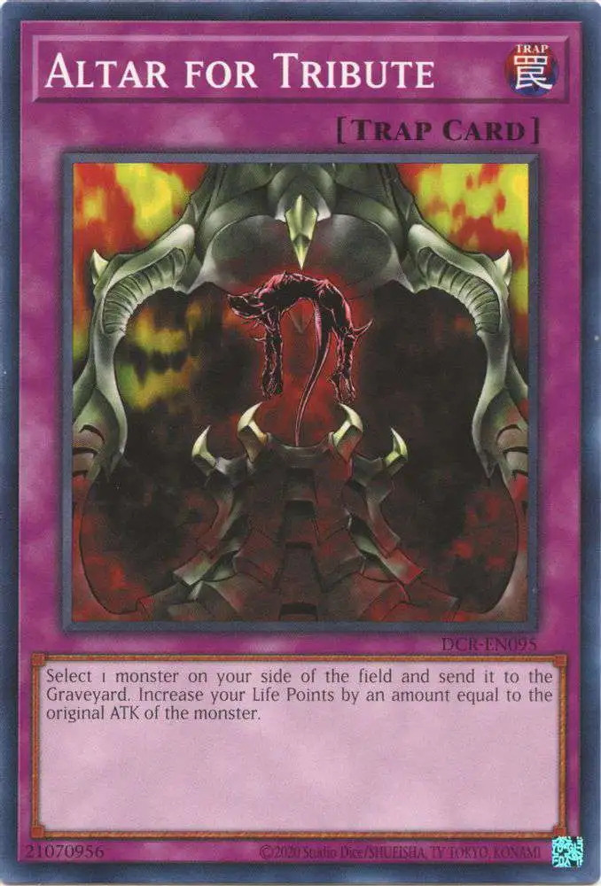 YuGiOh Trading Card Game Dark Crisis 25th Anniversary Common Altar for Tribute DCR-EN095