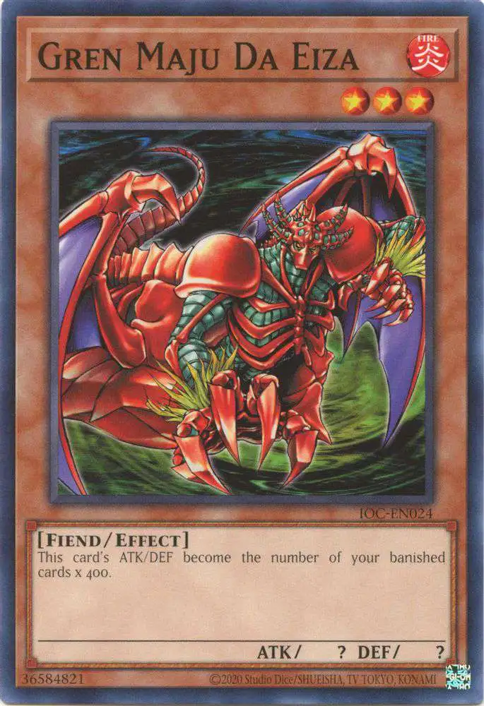 YuGiOh Trading Card Game Invasion of Chaos 25th Anniversary Single Card Common Gren Maju Da Eiza IOC-EN024 - ToyWiz YuGiOh Trading Card Game Invasion of Chaos 25th Anniversary Single Card Common Gren Maju Da Eiza IOC-EN024 - ToyWiz