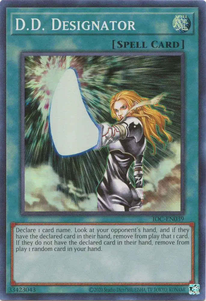 YuGiOh Trading Card Game Invasion of Chaos 25th Anniversary Single Card Super Rare D.D. Designator IOC-EN039 - ToyWiz YuGiOh Trading Card Game Invasion of Chaos 25th Anniversary Single Card Super Rare D.D. Designator IOC-EN039 - ToyWiz