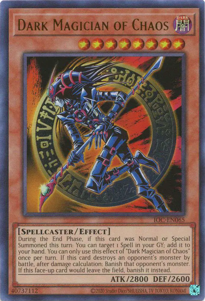 YuGiOh Trading Card Game Invasion of Chaos 25th Anniversary Ultra Rare Dark Magician of Chaos IOC-EN065