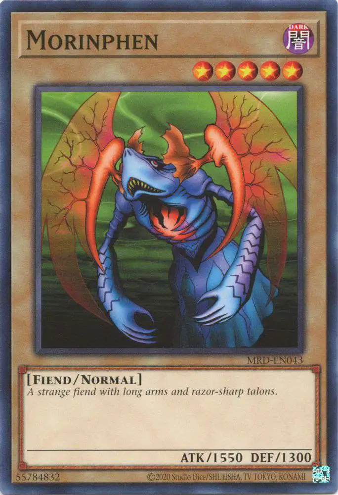 YuGiOh Trading Card Game Metal Raiders 25th Anniversary Common Morinphen MRD-EN043