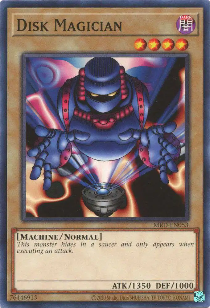 yugioh card disk YuGiOh Trading Card Game Metal Raiders 25th Anniversary Single Card Common  Disk Magician MRD-EN053