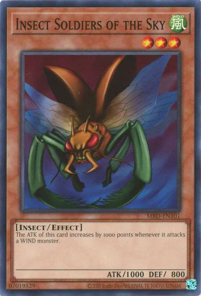 YuGiOh Trading Card Game Metal Raiders 25th Anniversary Single Card Common Insect Soldiers of the Sky MRD-EN101 - ToyWiz YuGiOh Trading Card Game Metal Raiders 25th Anniversary Single Card Common Insect Soldiers of the Sky MRD-EN101 - ToyWiz