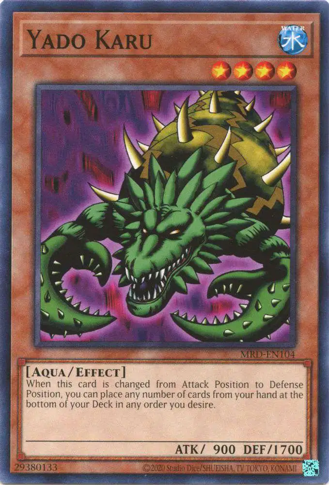 YuGiOh Trading Card Game Metal Raiders 25th Anniversary Common Yado Karu MRD-EN104